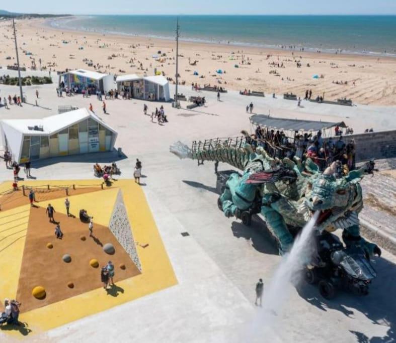Duplex Calais Nord A 2 Pas De La Plage المظهر الخارجي الصورة